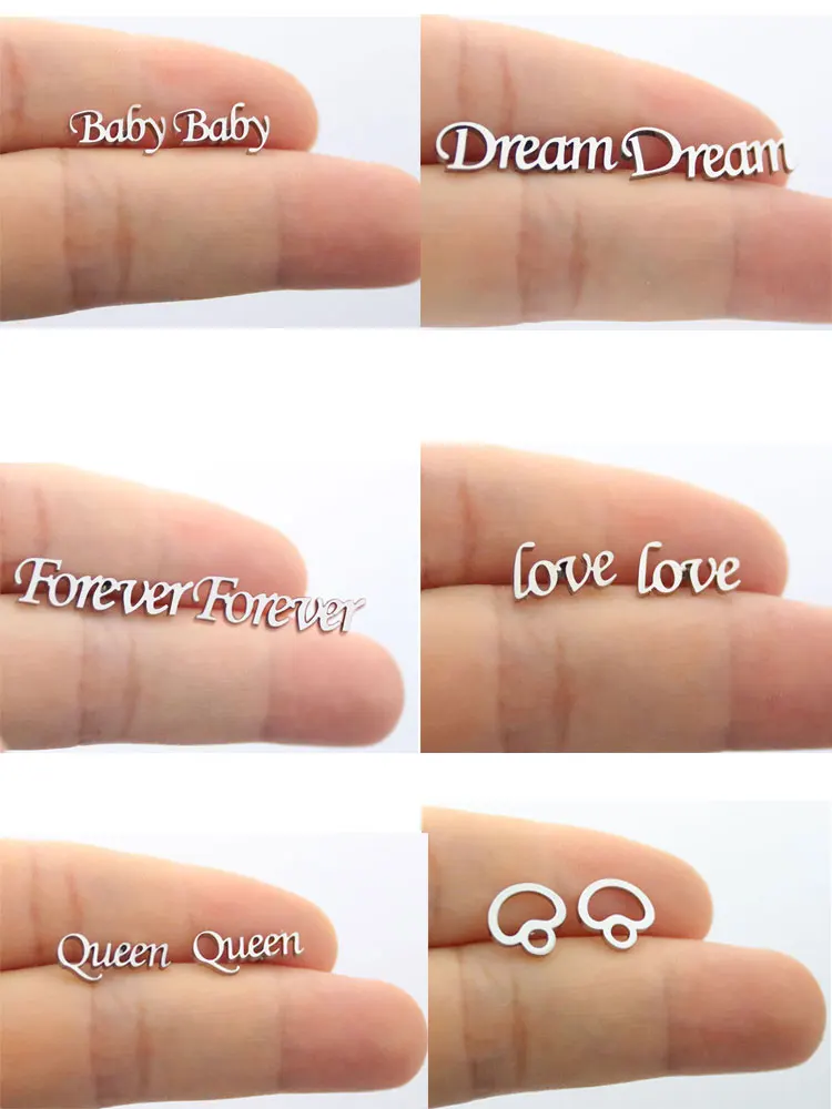 Letters-earrings