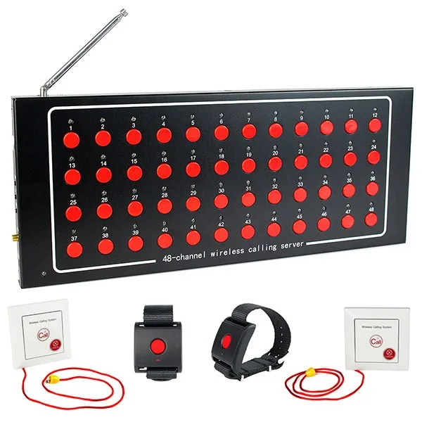 48 Channel Wireless Calling System Emergency Paging System