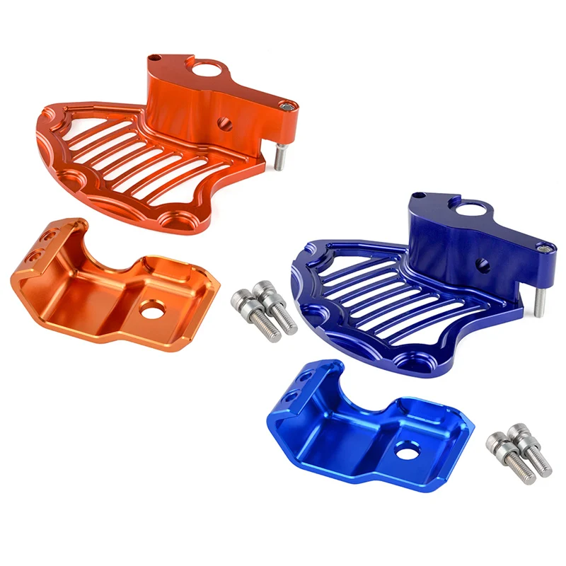 H2CNC Front Brake Disc Guard Right Fork Protector For KTM 125 250 350 450 520 525 530 EXC SX SXF/S XC XC-F EXC-F XCF-W 2003-2014