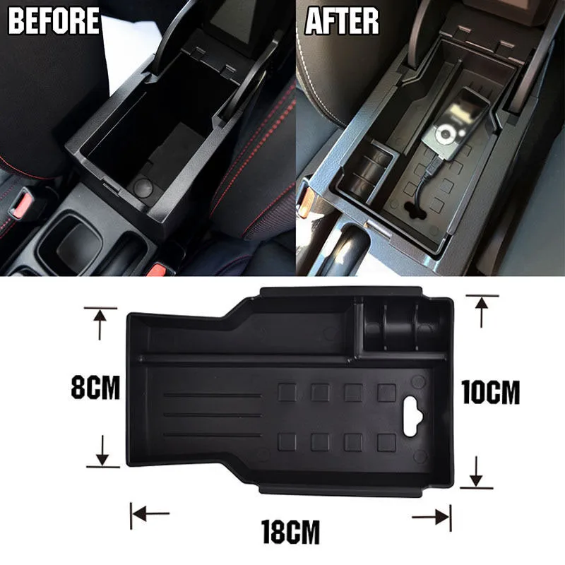 Автомобильный подлокотник ящик для хранения центральный консольный лоток автомобильные аксессуары для Suzuki SX4 S-Cross- ABS автомобильный ящик для хранения