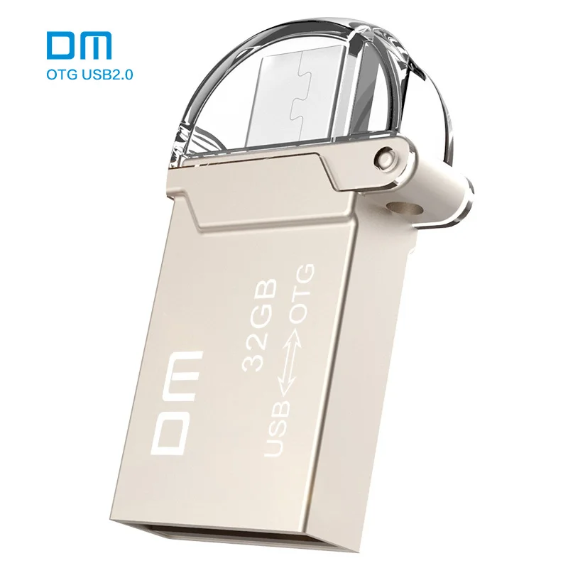 Бесплатная доставка DM PD008 8 ГБ 16 ГБ 32 ГБ USB2.0 с двойной разъем используется для OTG Смартфон и компьютер 100% водонепроницаемый