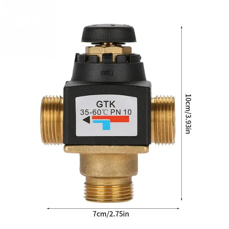 3 способа DN20 наружная резьба термостатический смесительный клапан из латуни для солнечного водонагревателя