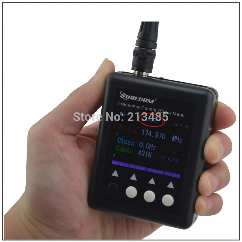 Sf-401plus 27 мГц-3 ГГц surecom Портативный счетчик частоты с CTCSS/DCS декодер (аналоговый и DMR цифровой радио сигнала как Тестируемые)