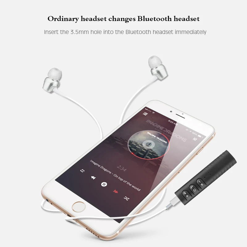Универсальный 3,5 мм Мини Портативный Bluetooth динамик автомобильный передатчик авто Aux Hands Free приемник Музыка