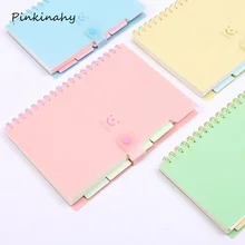 18 К размер 25*18,2 см милый корейский креативный планировщик времени B5/A5/A6 PP обложка линия блокнот повязки Организатор