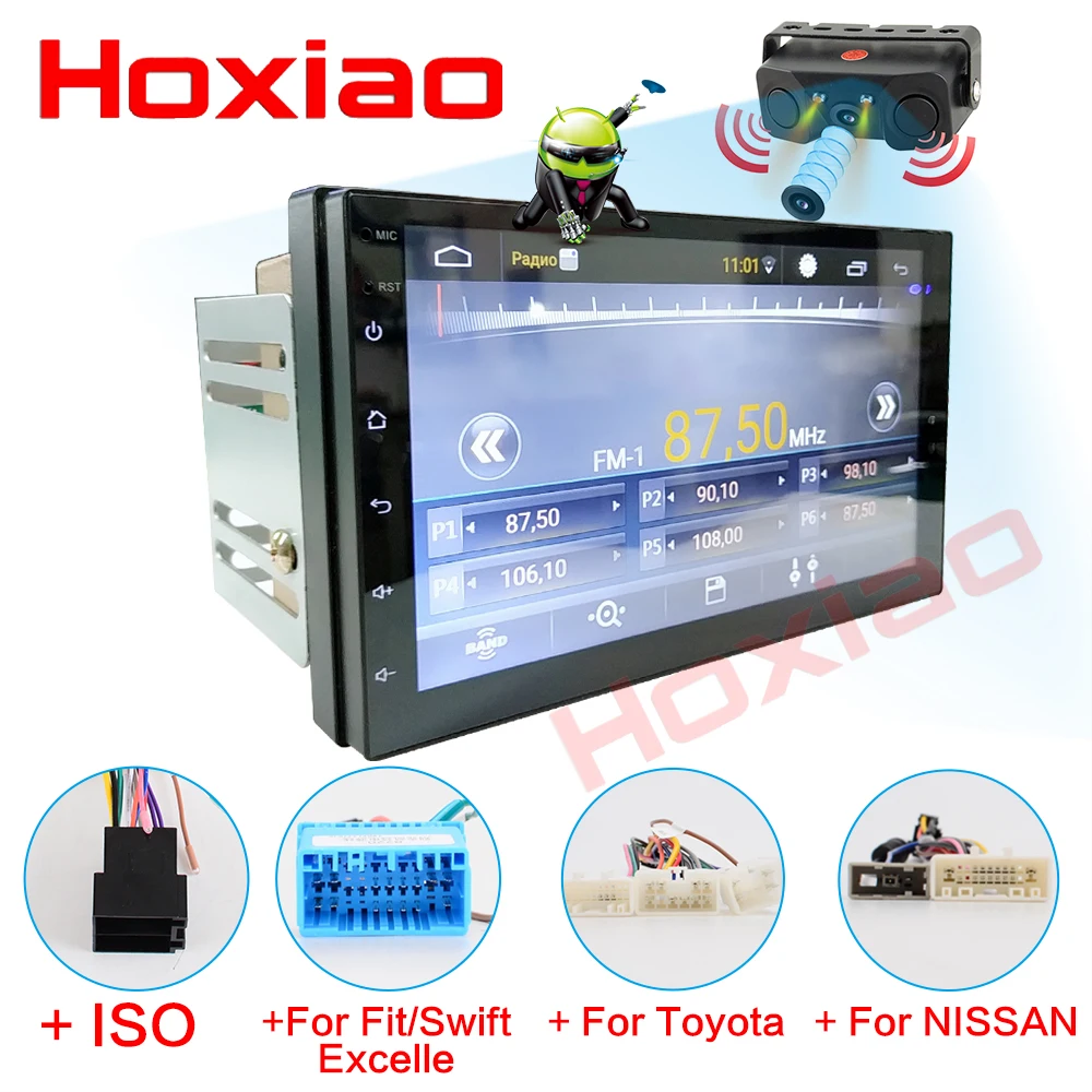 

2 Din Android 6.0 Car Radio Stereo No DVD 7"1024*600 Universal Car Player GPS Navigation Wifi Bluetooth USB Radio Audio Player