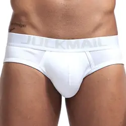 JOCKMAIL пикантные мужские нижнее белье с заниженной талией дышащей хлопковой нити мужские трусы боксёры Cueca Gay Нижнее белье кальсоны