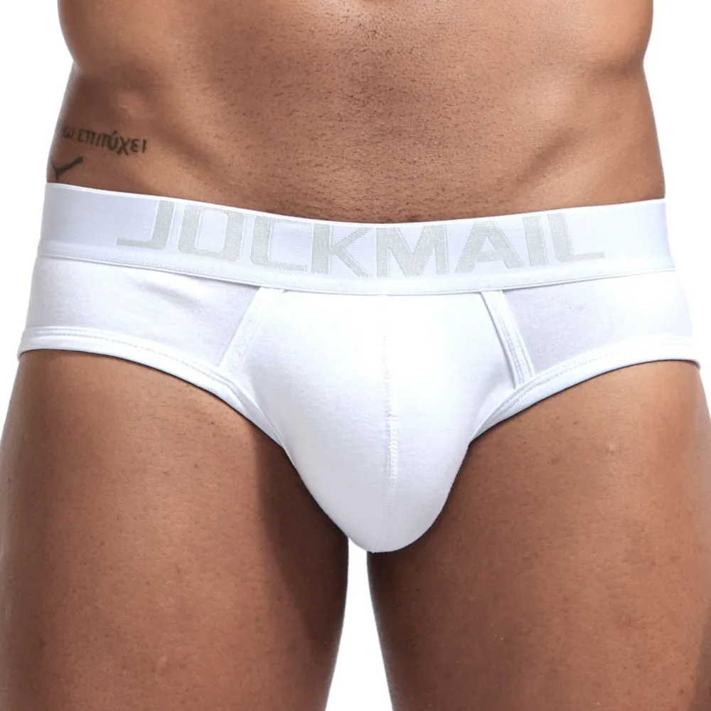 

JOCKMAIL Sexy men underwear Low waist breathable Thread cotton mens briefs Shorts cueca gay underwear calzoncillos hombre slip