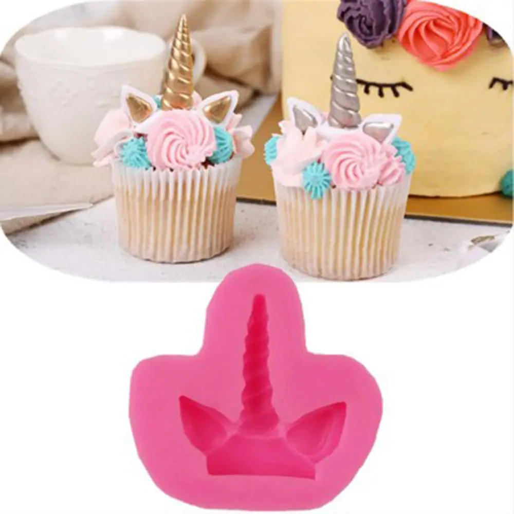 

1Pc Cake Tool Unicorn Horse Ear Silicone Mold Sugarcraft Chocolate Fondant Tool Sugarcraft Mould Cake Decoration