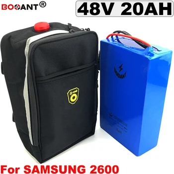 

Free Shipping 48V 20AH E-bike Lithium battery pack +a Bag For Bafang BBSHD BBS02 1200W Motor Electric bike Battery pack 13S 48V