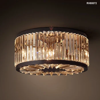 

Modern Round Crystal Chandelier Lighting RH Chandelier