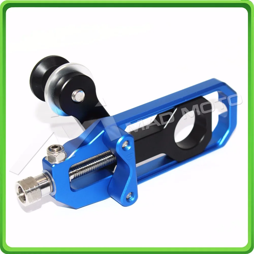 Motorcycle Chain Tensioner Adjuster with spool fit for Honda CBR600RR 2005 2006 2007 2008 2009 2010 CBR 600 RR Blue & Black (3)