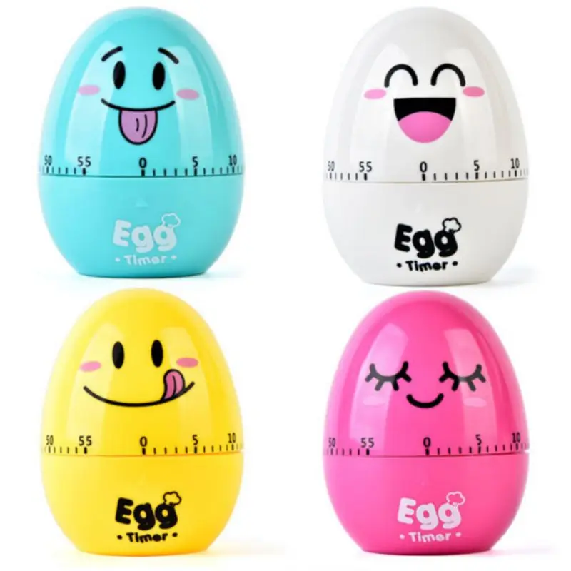 

60 Minutes Timer Egg Mechanical without Battery Needing Chain Kitchen Baking Cooking Studying Reminder Clock