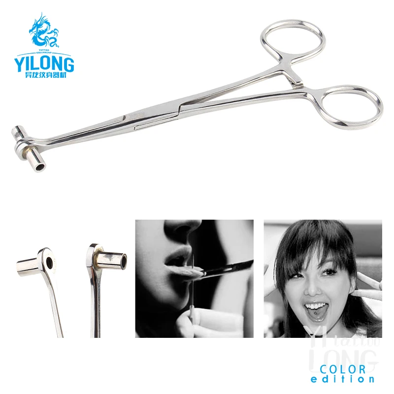 

Stainless Steel Body Belly Ear Tongue Septum Lip Piercing Tool Plier Clamp No Infection Convenient To Use