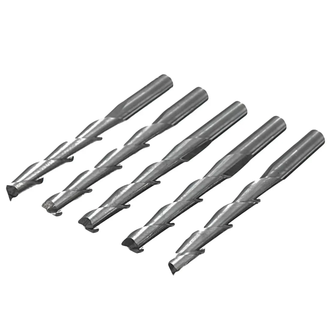 2pcs Solid Carbide 3.175mm Spiral 2 Flutes Ball Nose End Mill CNC Engraving Bit