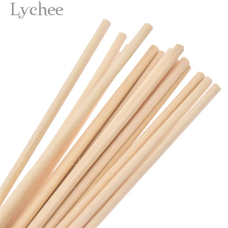 Lychee Life 20 шт. 4 мм x 20 см Экстра толстый ротанговый Рид масло диффузор Замена палочка благовония дома гостиная ароматические благовония