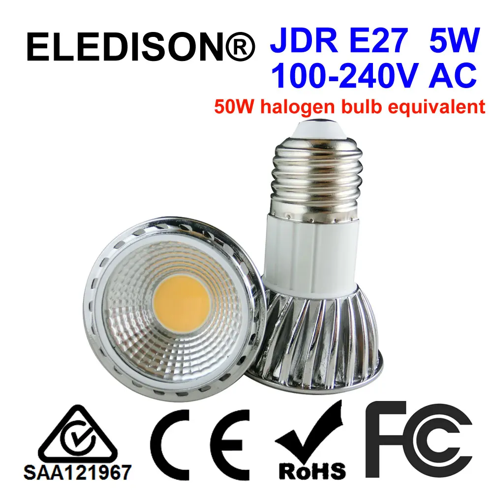 Not Dimmable JDR E27 LED Spot Light 5W Replacement Bulb for Kitchen