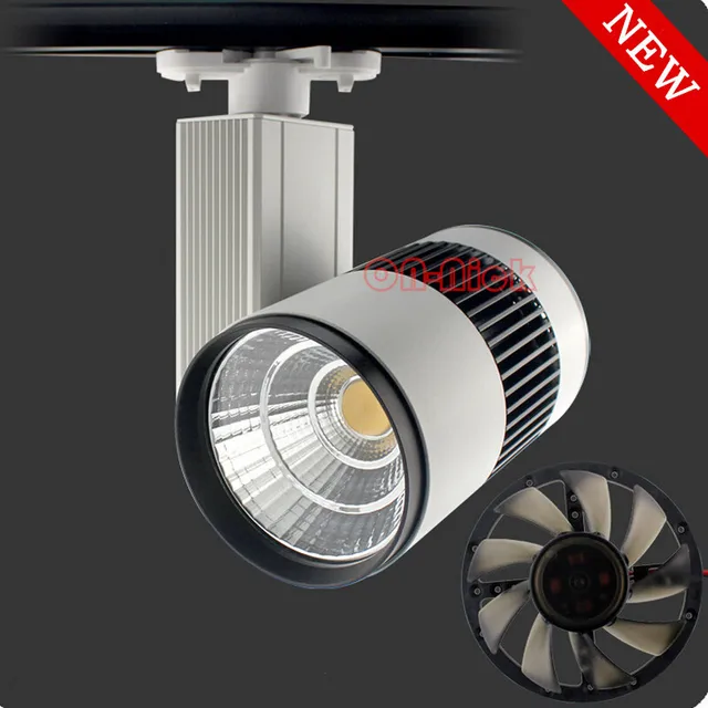 40w 50w Led Track Light Cob Adopt Independent Fan Cooling System 40w 50w Led Track Light Cob Adopt Independent Fan Cooling System Constant Cur Output
