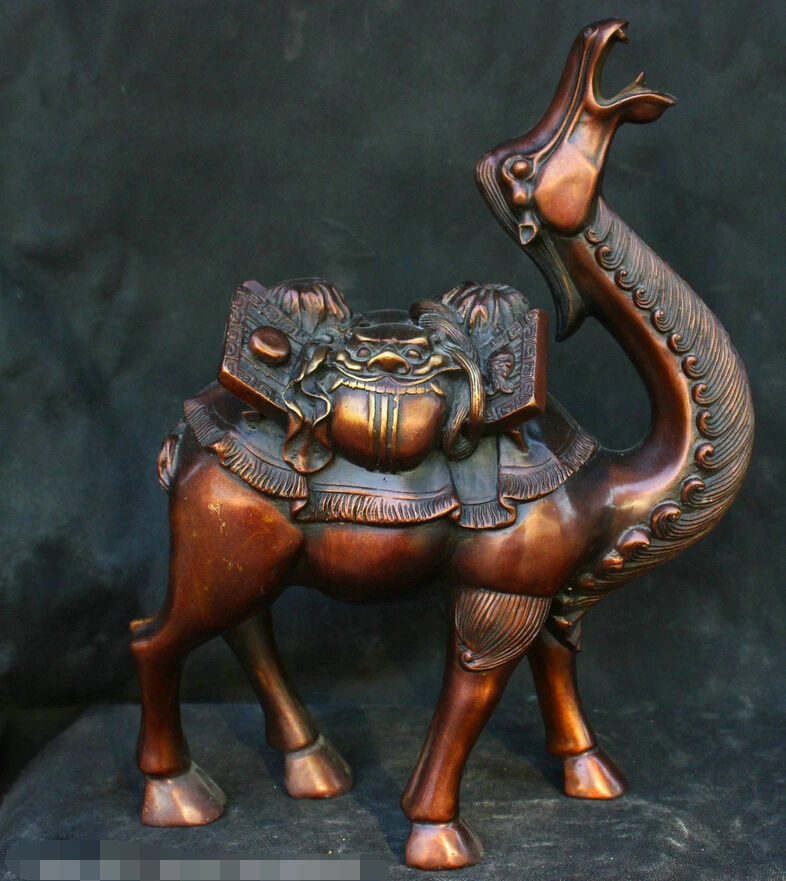 

shitou 003215 Chinese China Folk Old Traditional Culture Brass Bronze statue Camel Sculpture discount 30% (C0324)