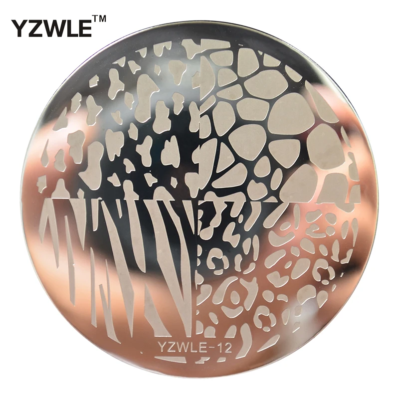 

1 Sheet Stamping Nail Art Image Plate 5.6cm Stainless Steel Template For Nails Polish Stencil Tools (YZWLE-12)