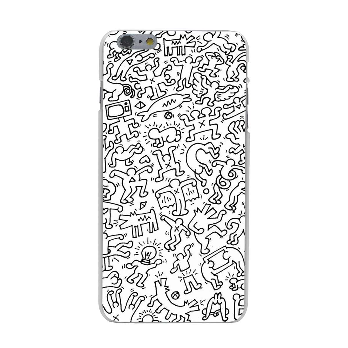 Жесткий чехол Lavaza Keith Haring art для телефона iPhone XR X XS 11 Pro Max 10 7 8 6S 5 5S SE 4 4s