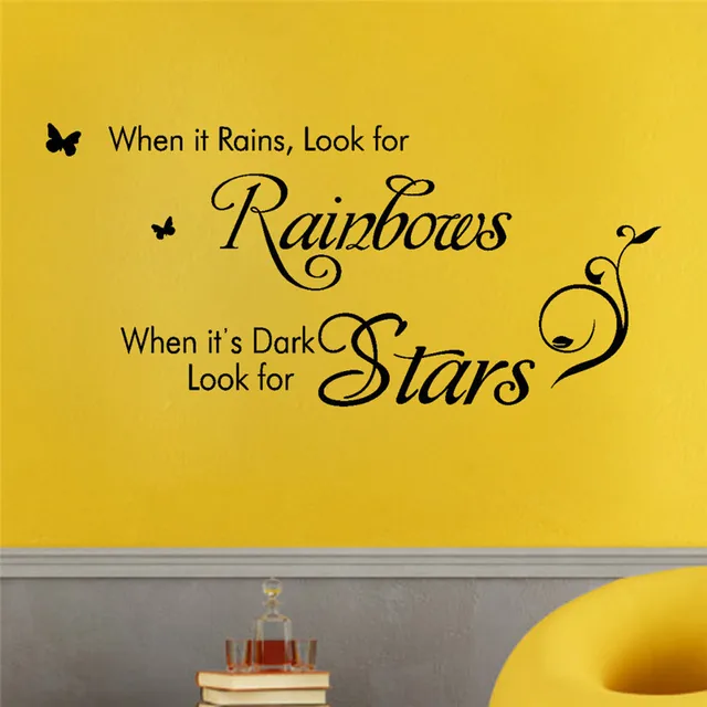 Inspiring Sentence Wall Sticker Self adhesive English Inspiring Slogan Living Room Wall Stickers