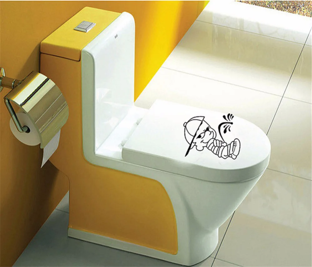 The toilet stickers wallpaper Household adornment wall stickers