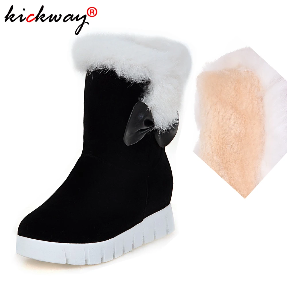 

Plus Sizes Women Boots Winter Shoes Women Snow Boots Women Hot Platform Boots Winter Female Warm Botas Mujer 2019 Black Booties