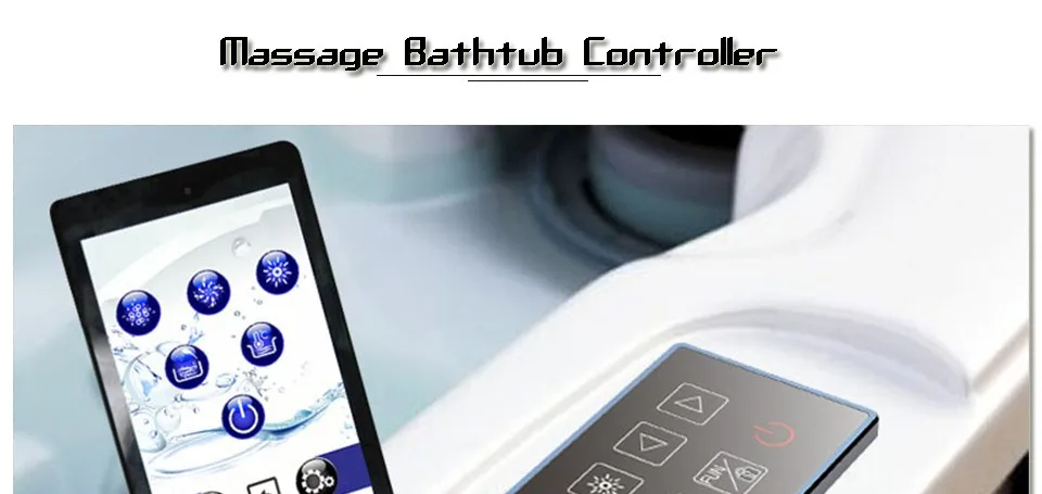 Новое поступление Смарт ванная комната Wi-Fi Bluetooth функции Термостат Цифровой Массаж Ванна контроллер