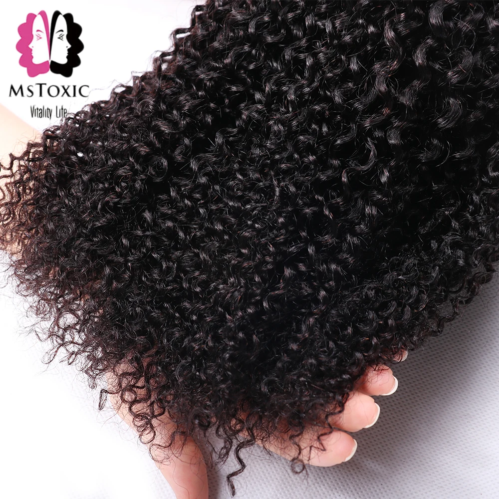 afro kinky curly hair bundles with closure