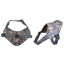 Тактический Жилет для собак, тренировочный охотничий нейлоновый Водонепроницаемый Военный патруль, регулируемый поводок для собак с ручкой для охоты