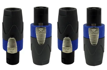 

STARAUDIO 4Pcs Pole Conductor Speaker Male Connector End For Audio Loudspeaker Speakon SMPC-1001