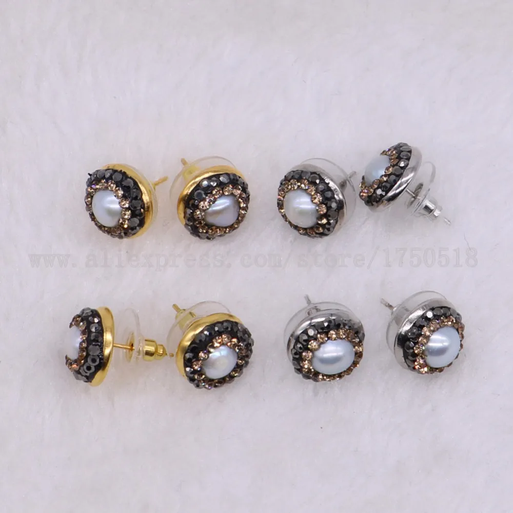 15 пар, серьги-гвоздики из натурального жемчуга, круглые жемчужные бусы высокого качества, ювелирные изделия ручной работы для женщин, ювелирное изделие с драгоценными камнями для женщин 2777