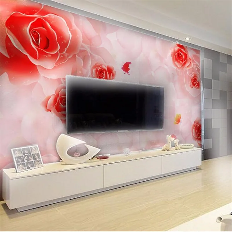 photo-wallpaper-wall-painting-for-Living-room-bedroom-backdrop-romantic-pink-roses-large-mural-wall-paper (1)