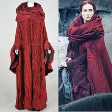 GoT Game of Thrones Cosplay Costume The Red Woman Melisandre Outfit Cosplay Costume Custom Made Free Shipping