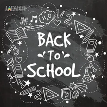 Laeacco Back To School Chalk Backdrop Photocall Photography Background School Party Customized Backdrops For Photo Studio