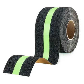 

5X500Cm Night Luminous Anti-Slip Stair Grip Tape Matte Warning Sandpaper Stickers Indoor And Outdoor Stair Grip Tape Roll