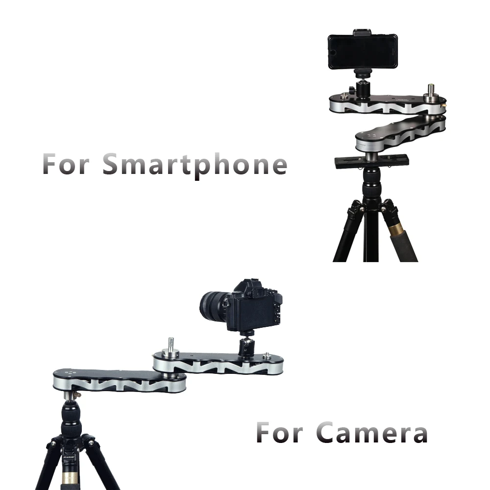  Commlite 4-times Distance Retractable MINI Aluminum Alloy Video Slider for DSLR CameraMicro Camera 