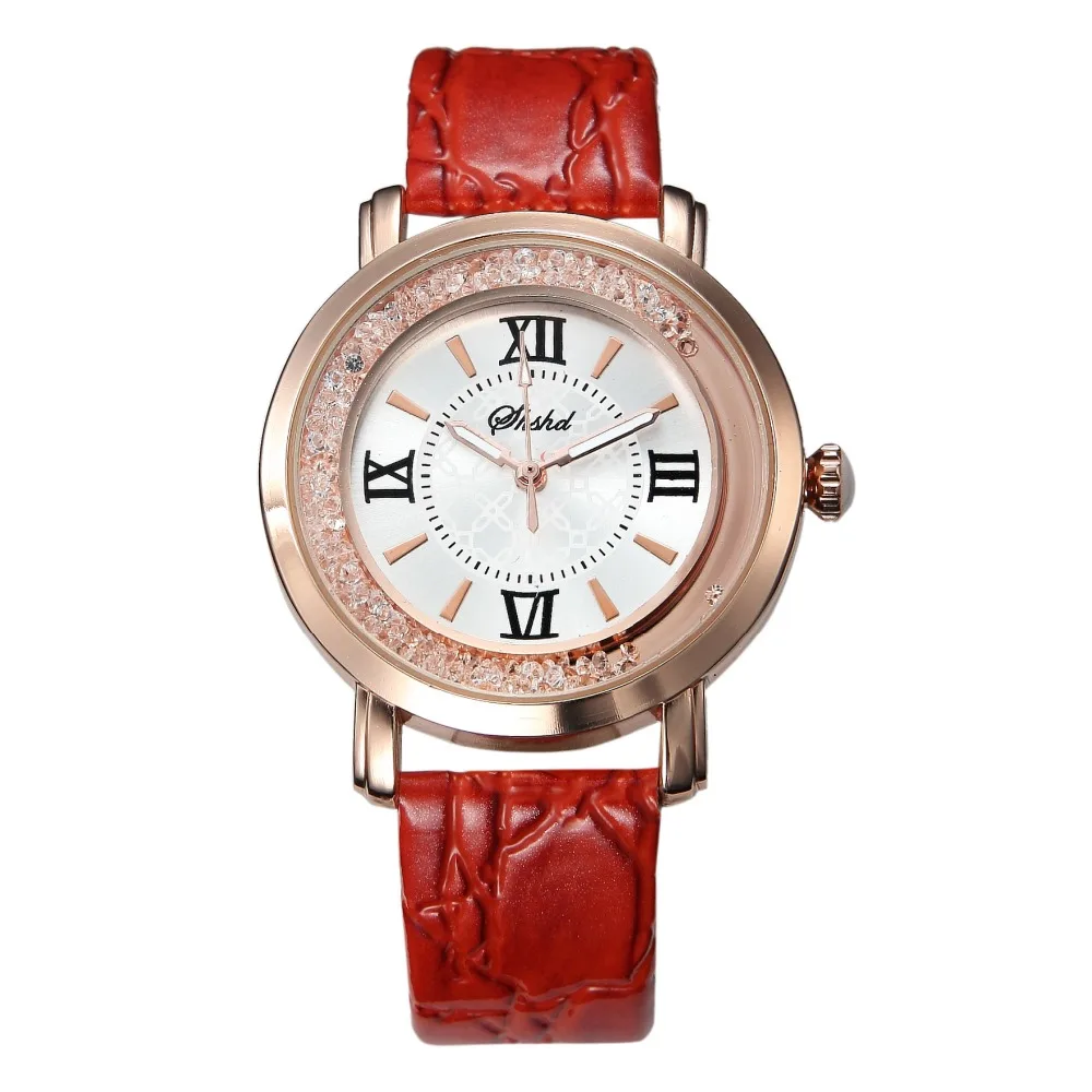 Hot Luxury Brand Diamond Fashion Rhinestone Watch Leather Casual Dress Women's Quartz-watch Crystal Ladies Wristwatch drop ship |