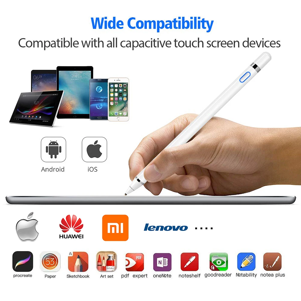 Для Apple Pencil 2 1 iPad Pen Touch для Pro 10 5 11 12 9 стилуса 2017 2018 2019 5th 6th 7th Mini 4 Air 3|Стилусы