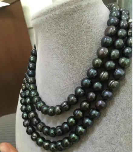 

Free Shipping >>>>>STUNNING48inch 14k 12-13MM TAHITIAN BAROQUE PEACOCK GREEN PEARL NECKLACE