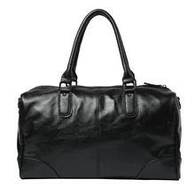 Большая Дорожная сумка большой ёмкость для мужчин женщин Ручной Чемодан вещевой сумки из искусственной кожи выходные многофункцион