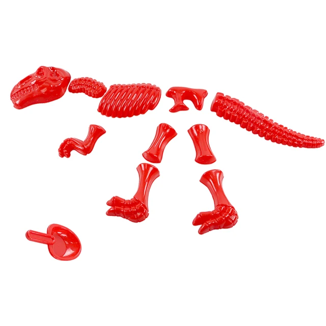 Hot Sale Summer Abs Plastic dino Baby Play sand tools with Funny Sand Mold Set Dinosaur Skeleton Bones Beach Toy Kids Children 3