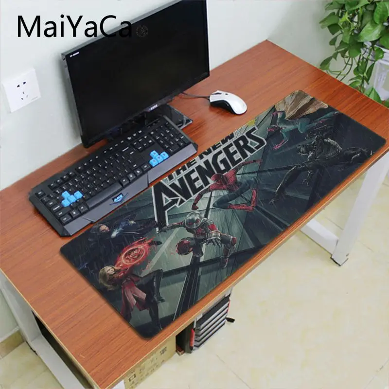 Maiyaca Лидер продаж Мстители 4 резиновый коврик для мыши alfombrilla игровой коврик для мыши xxl скоростная клавиатура Коврик для мыши ноутбук ПК Настольный коврик - Цвет: Lock Edge 30x60cm
