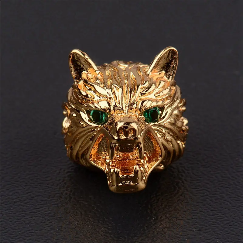

NEW Angry Wolf Bead Fashion Men Bracelet 4 Color DIY Accessories Gasket Metal Top Quality Copper Jewelry Wholesale