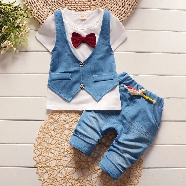 Summer Children Sets for Boy in Clothing Sets Cotton Baby Boy Clothes