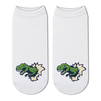 

2019 New Female printed socks with fierce dinosaur patterns
