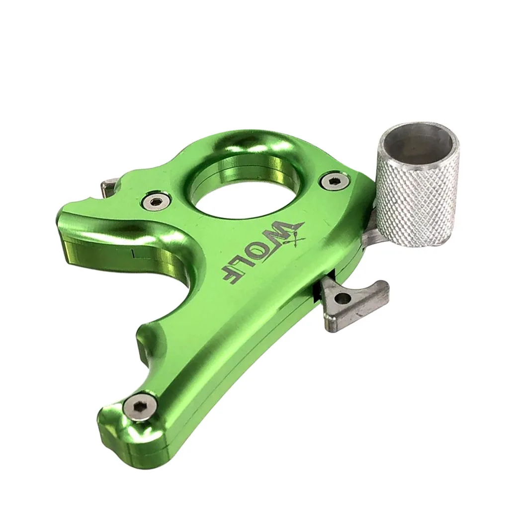 Aluminum Alloy Compact 3 Finger Archery Compound Bow Release Aid Thumb Trigger Hunting Accessories