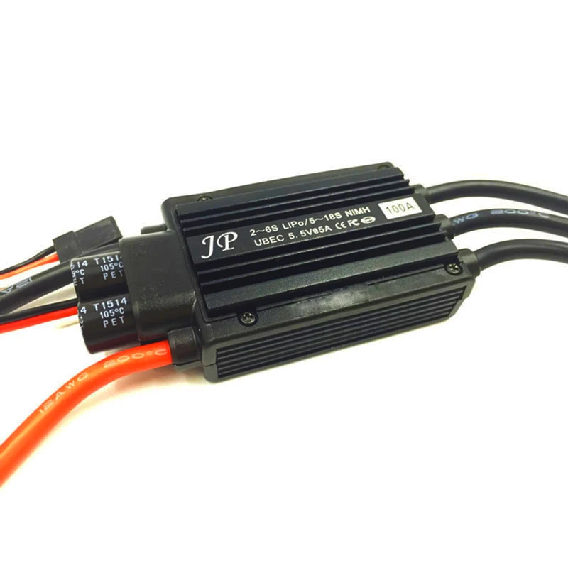 

Original JP 100A ESC Brushless Electric Motor Speed Controller with 5.5V/5A for Multicopter RC Helicopter Fixed free shiping