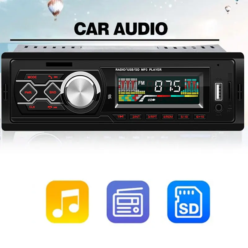 AUX DC12V Car Mp3 Radio Player Radio Player Mp3 Universal Fm Stereo Premium Auto